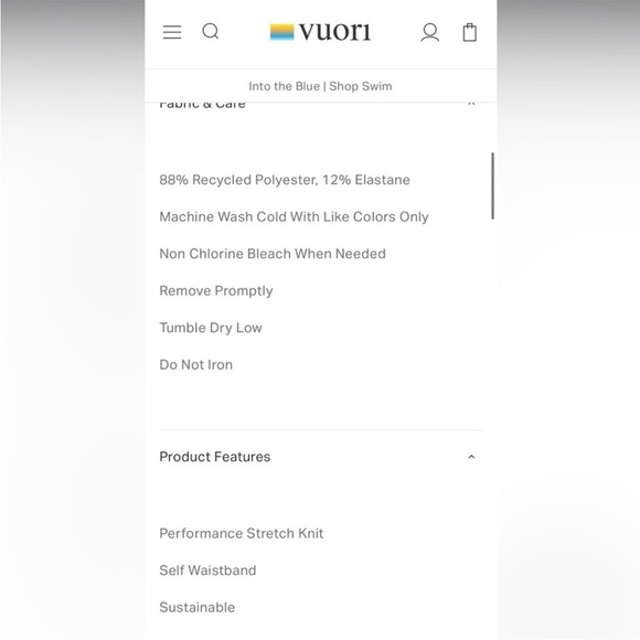 VUORI Courtside Track Pant ~ Black Large L - Picture 6 of 6